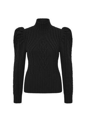 Rebecca Vallance Ebba cable-knit turtleneck sweater - Black