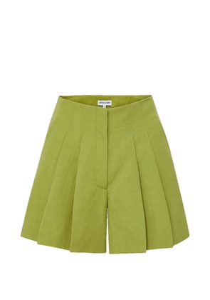 Veronica Beard Gables pleated shorts - Green