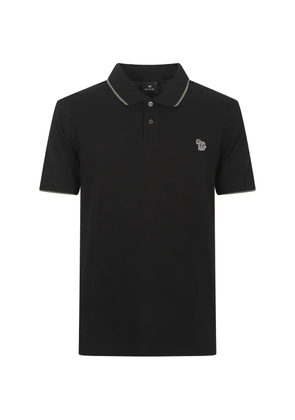 Paul Smith Zebra-patch tipped polo shirt - Black