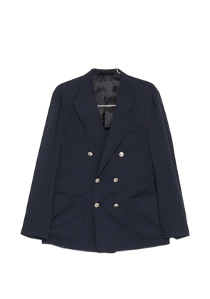 Eleventy double-breasted chest-pocket suit - Blue