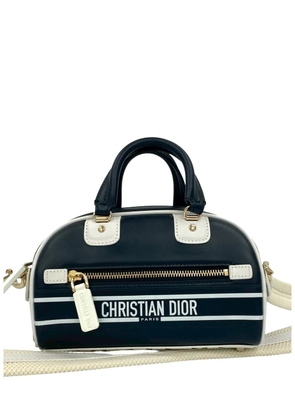 Christian Dior Pre-Owned 2021-2026 Micro Leather Dior Vibe Zip Bowling Bag satchel - Blue