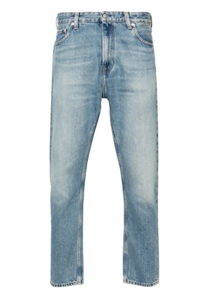 Calvin Klein Jeans low-rise tapered crop jeans - Blue