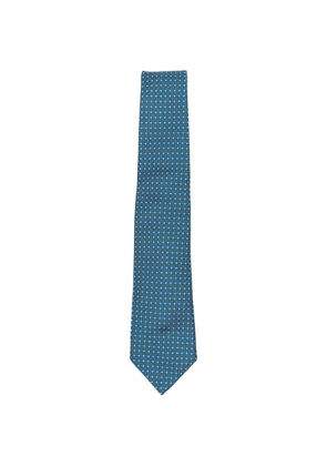 Kiton geometric-pattern tie - Blue