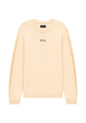 RTA Ethan cross-embroidered sweater - Neutrals