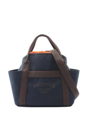 Hermès Pre-Owned 2021 Toile Sac de Pansage Grooming tote bag - Blue
