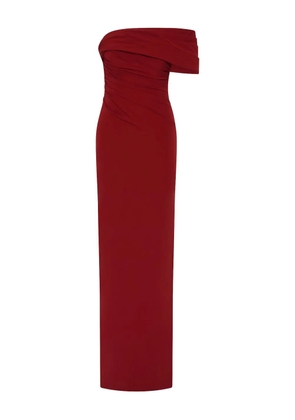 Rachel Gilbert Gale draped one-shoulder gown - Red