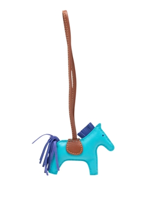 Hermès Pre-Owned 2000-2025 Milo Lambskin GriGri Rodeo Bag Charm PM key chain - Blue