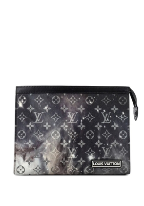 Louis Vuitton Pre-Owned Pochette Voyage Limited Edition Monogram Galaxy Canvas MM clutch bag - Black