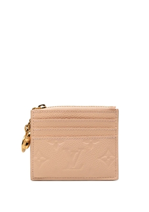 Louis Vuitton Pre-Owned 2021-2026 Monogram Empreinte Flora card holder - Pink