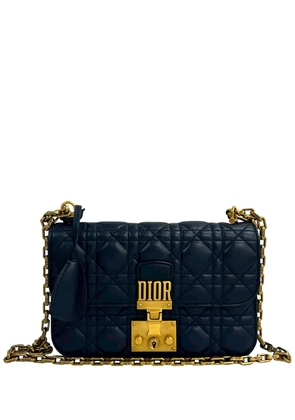 Christian Dior Pre-Owned 20th Century Small Lambskin Cannage DiorAddict Flap shoulder bag - Blue