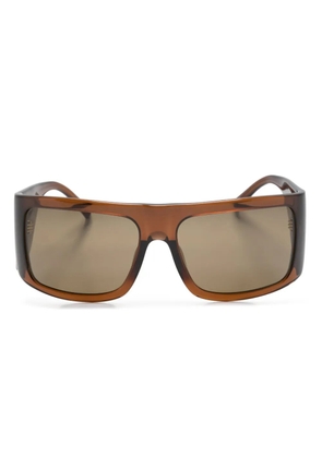 Linda Farrow x The Attico Andre oversize-frame sunglasses - Brown