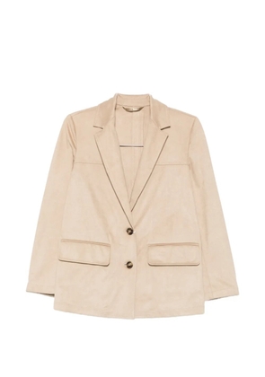 Marella notched-lapel button-fastening blazer - Neutrals
