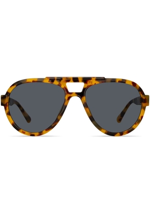 Linda Farrow Jurgen navigator-frame sunglasses - Brown