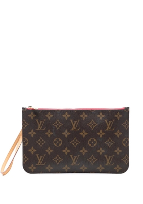 Louis Vuitton Pre-Owned 2015 Monogram Neverfull MM pouch - Brown