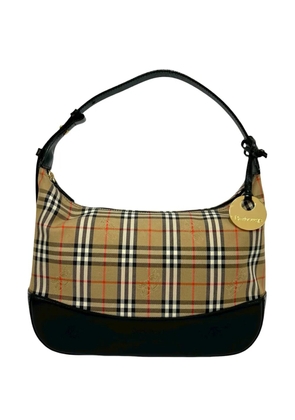 Burberry Pre-Owned 2000-2017 Haymarket Check Canvas shoulder bag - Neutrals