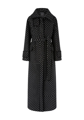 PINKO crystal-embellished coat - Black