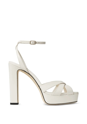 Jimmy Choo Kove 120 crossover strap sandals - Neutrals