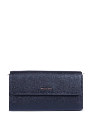 Michael Kors small grained leather shoulder bag - Blue