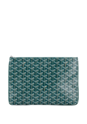 Goyard Pre-Owned Senat Zip Coated Canvas MM pouch - Green