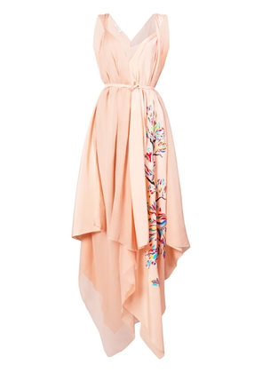 Vionnet handkerchief hem dress - Pink