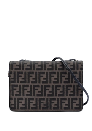 Fendi Pre-Owned 20th Century Zucca Canvas and Leather crossbody bag - Brown