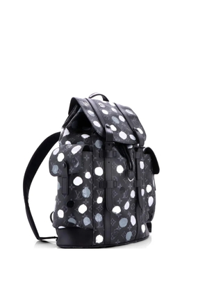 Louis Vuitton Pre-Owned Christopher Yayoi Kusama Painted Dots Monogram Eclipse Canvas MM backpack - Black