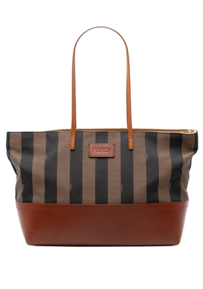 Fendi Pre-Owned 2010-2026 Medium Pequin Canvas Roll tote bag - Brown