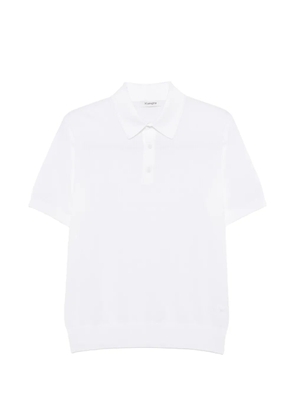 Kangra ribbed-knit polo shirt - White