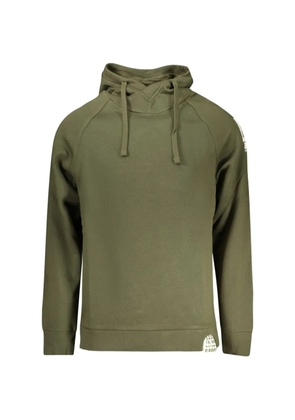 RIFLE logo-patch raglan-sleeve hoodie - Green