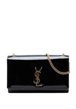Saint Laurent Pre-Owned 2015 Medium Patent Monogram Kate crossbody bag - Black