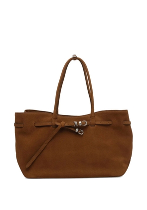 Marge Sherwood buckle-detail shoulder bag - Brown