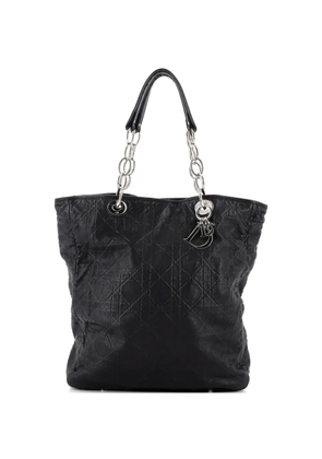 Christian Dior Pre-Owned North South Soft Chain Cannage Stitch Leather Medium tote bag - Black