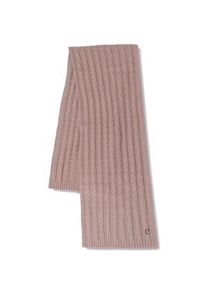 GUESS USA cable-knit rhinestone-embellished scarf - Pink