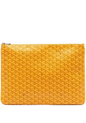 Goyard Pre-Owned 2014 Goyardine Senat GM clutch bag - Yellow