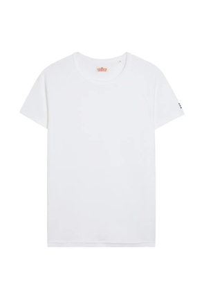 Stretch raglan-sleeve ribbed t-shirt - White