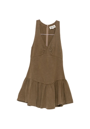 SHUSHU/TONG V-neck mini dress - Green