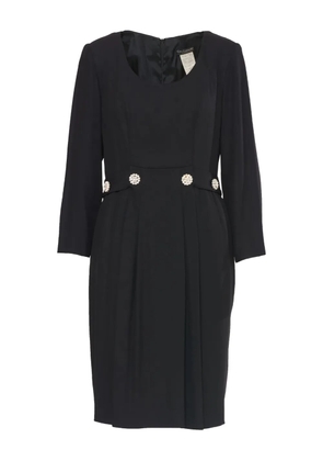 Guy Laroche Pre-Owned belted midi dress - Black