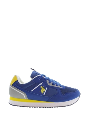 U.S. POLO ASSN. logo-patch panelled sneakers - Blue