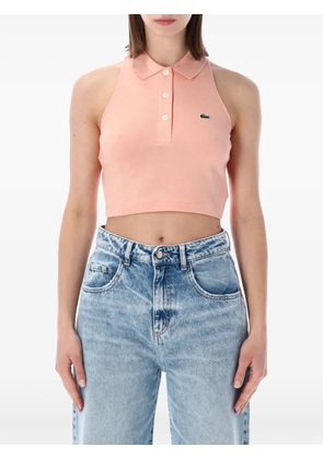 Lacoste sleeveless cropped polo shirt - Pink