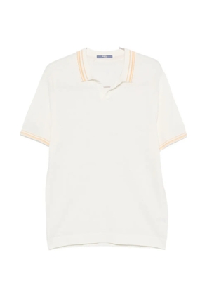 People Of Shibuya stripe-trim T-shirt - Neutrals