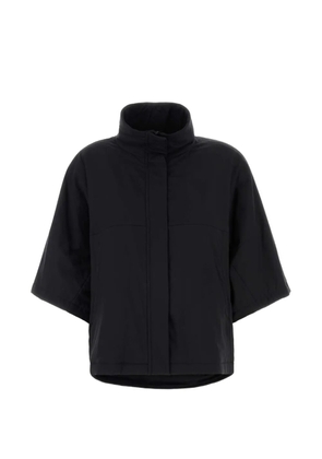 Herno high-neck short-sleeve jacket - Black
