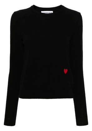 Moschino heart-motif sweater - Black