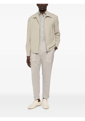 BE ABLE pleated turn-up trousers - Neutrals