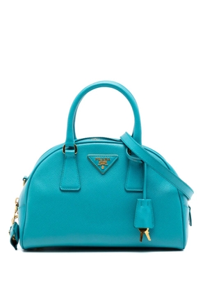 Prada Pre-Owned 2010-2026 Saffiano Lux Bowling Bag satchel - Blue