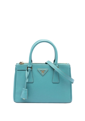 Prada Pre-Owned 2010-2026 Mini Saffiano Lux Galleria Double Zip satchel - Blue