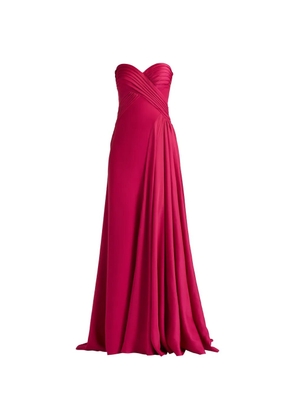 Tadashi Shoji draped strapless maxi dress - Pink