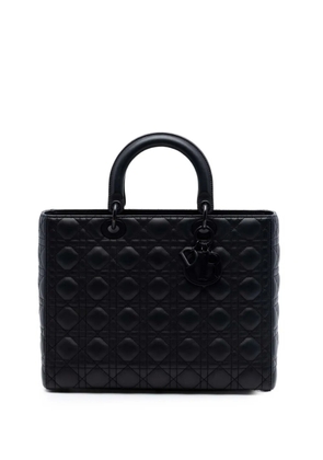 Christian Dior Pre-Owned 2020 Large Ultra Matte Calfskin Cannage Lady Dior satchel - Black