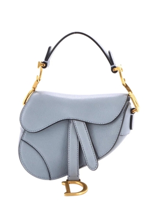 Christian Dior Pre-Owned Saddle Handbag Leather Micro satchel - Grey