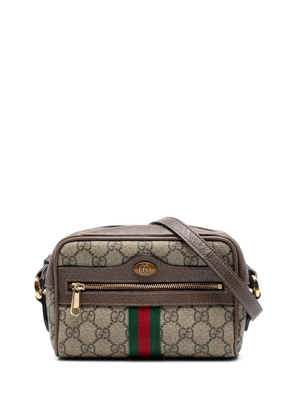 Gucci Pre-Owned 2016-2026 Mini GG Supreme Web Ophidia crossbody bag - Neutrals