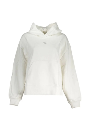 Calvin Klein logo-print hoodie - White
